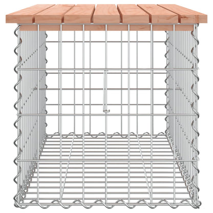 Gartenbank aus Gabionen 83x44x42 cm Massivholz Douglasie