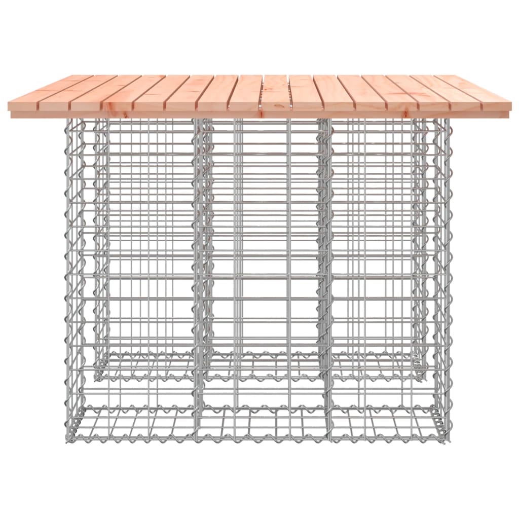 Gartenbank aus Gabionen 100x102x72 cm Massivholz Douglasie