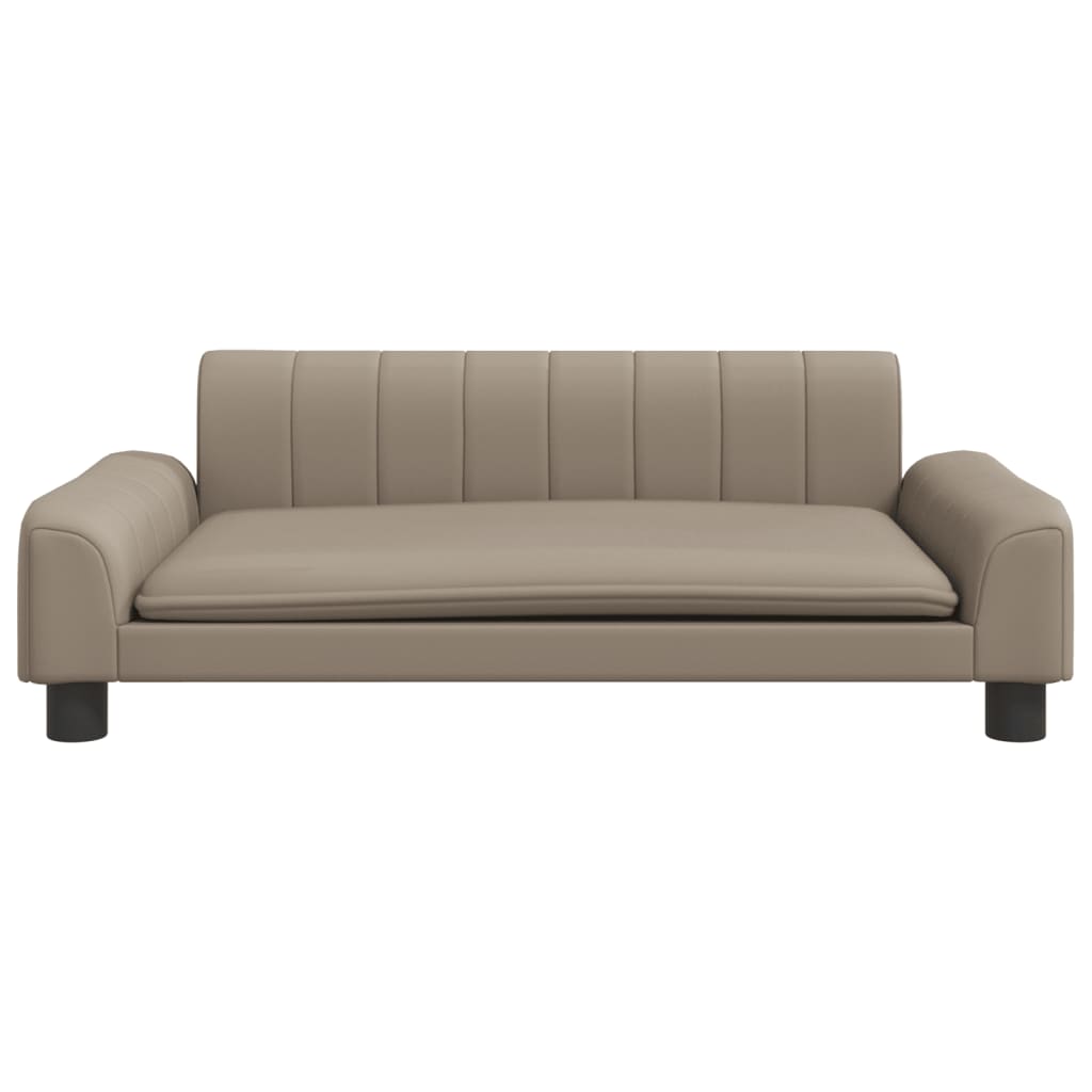 Kindersofa Cappuccino 90x53x30 cm Kunstleder