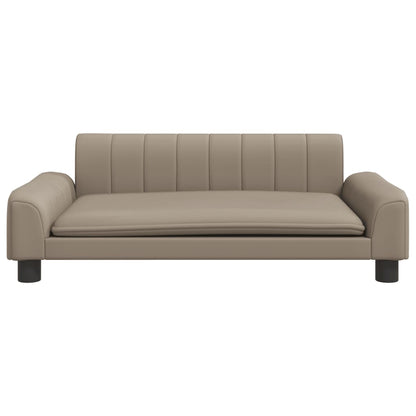 Kindersofa Cappuccino 90x53x30 cm Kunstleder