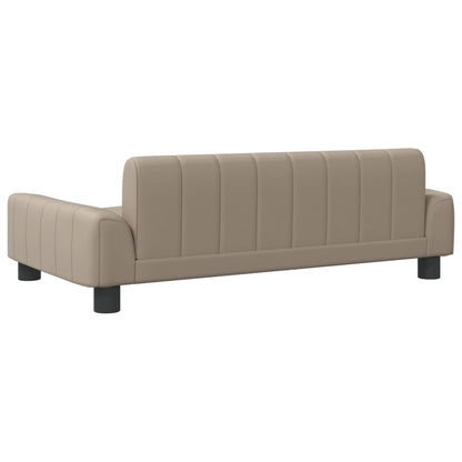 Kindersofa Cappuccino 90x53x30 cm Kunstleder