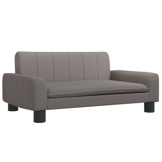 Kindersofa Taupe 70x45x30 cm Stoff