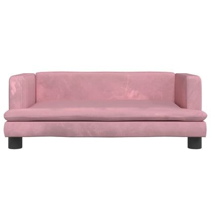 Kindersofa Rosa 80x45x30 cm Samt