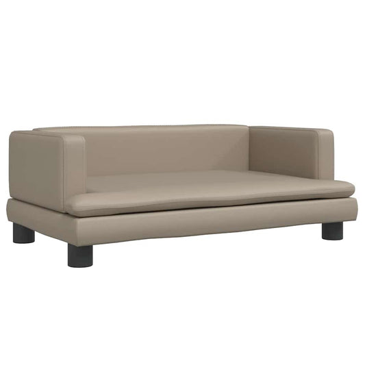 Kindersofa Cappuccino-Braun 80x45x30 cm Kunstleder