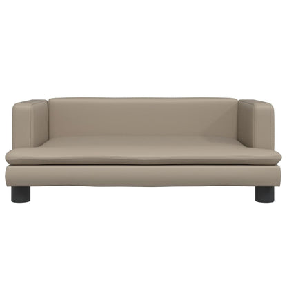 Kindersofa Cappuccino-Braun 80x45x30 cm Kunstleder