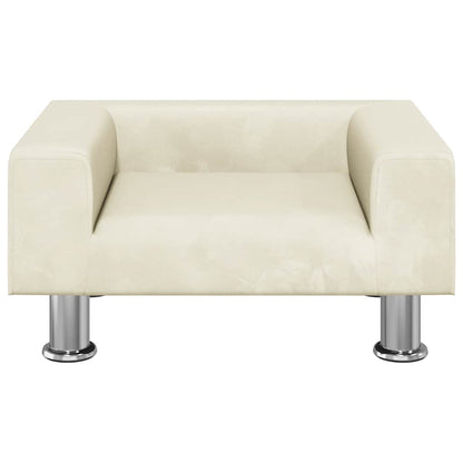 Kindersofa Creme 50x40x26,5 cm Samt