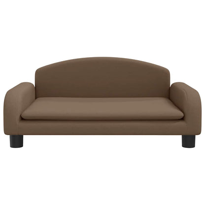 Kindersofa Braun 70x45x30 cm Stoff