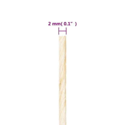 Seil 100% Sisal 2 mm 300 m