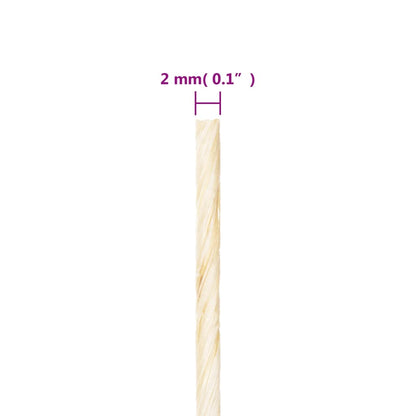 Seil 100% Sisal 2 mm 600 m