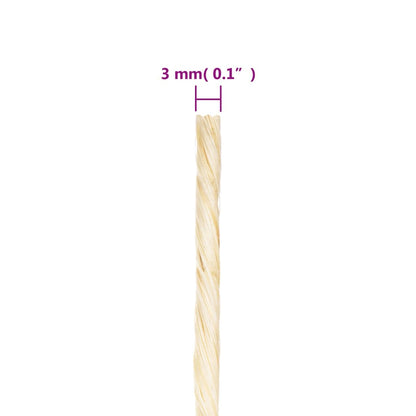 Seil 100% Sisal 3 mm 200 m