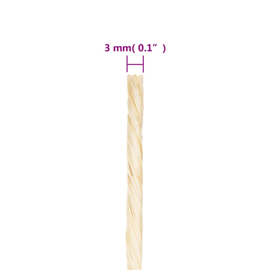 Seil 100% Sisal 3 mm 2000 m
