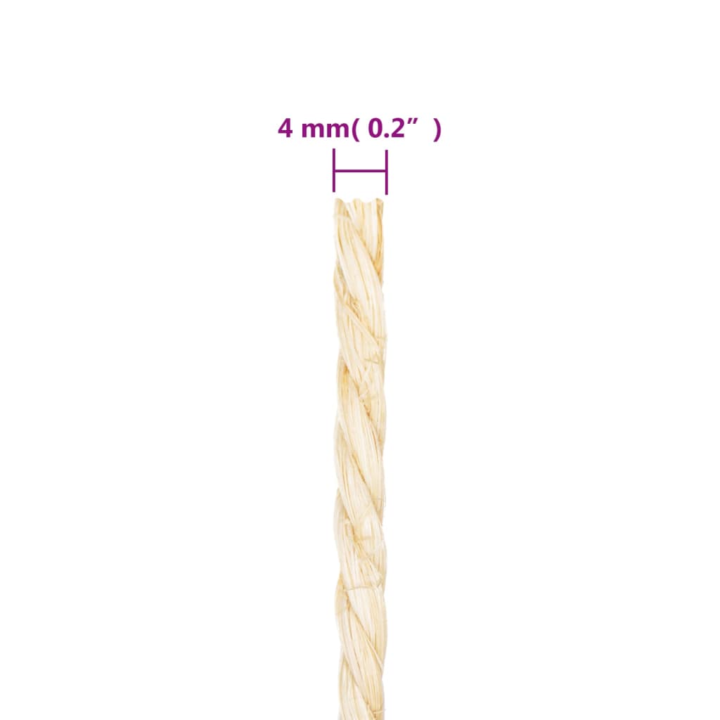 Seil 100% Sisal 4 mm 50 m