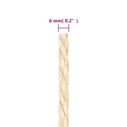 Seil 100% Sisal 6 mm 50 m