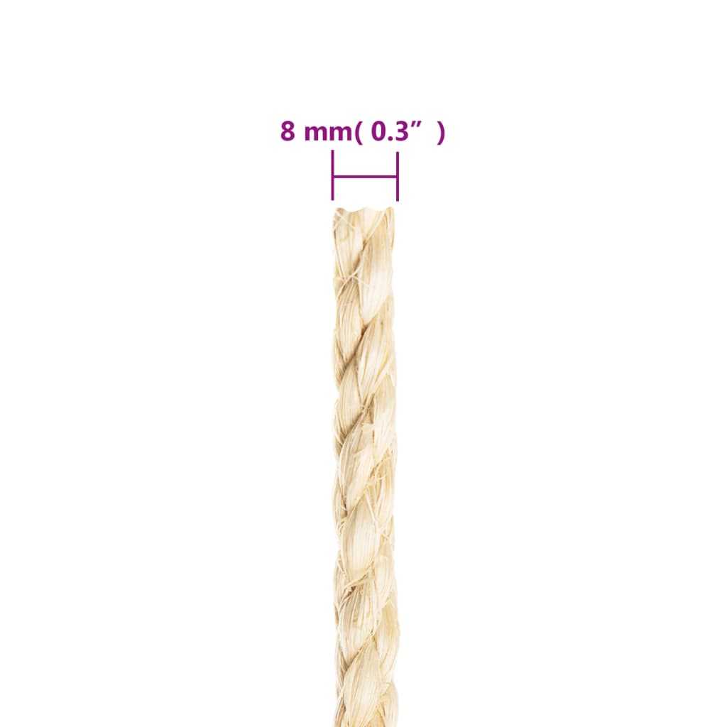Seil 100% Sisal 8 mm 25 m