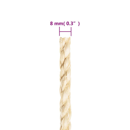 Seil 100% Sisal 8 mm 25 m