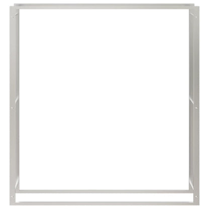 Brennholzregal 110x28x116 cm Edelstahl