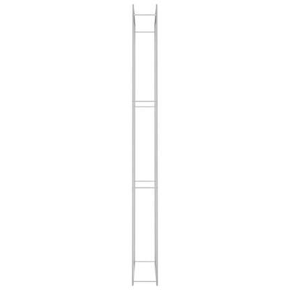 Brennholzregal 110x28x312 cm Edelstahl