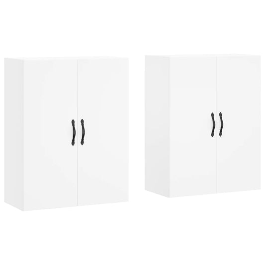 Wandschränke 2 Stk. Weiß Holzwerkstoff