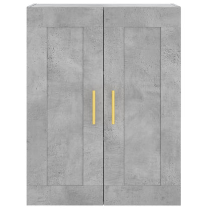Wandschränke 2 Stk. Betongrau Holzwerkstoff
