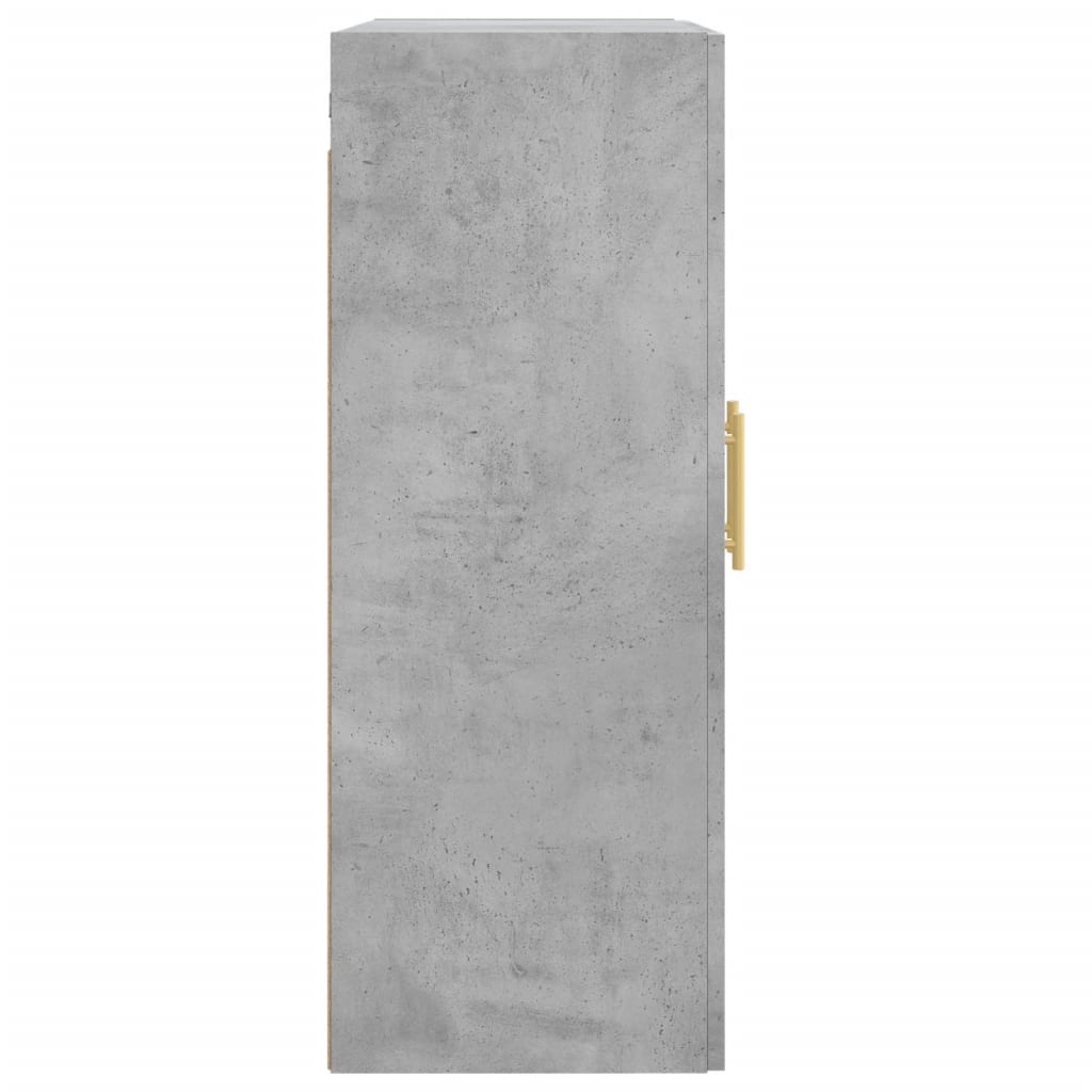 Wandschränke 2 Stk. Betongrau Holzwerkstoff