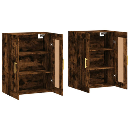 Wandschränke 2 Stk. Räuchereiche Holzwerkstoff