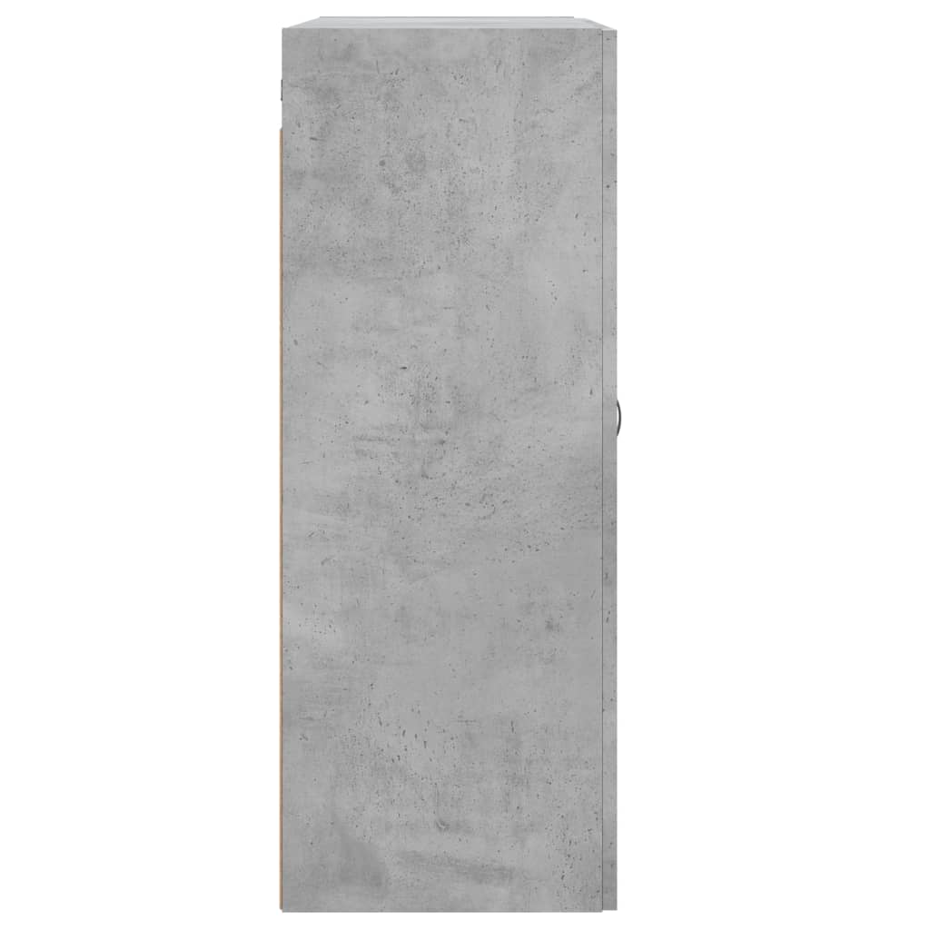 Wandschränke 2 Stk. Betongrau Holzwerkstoff