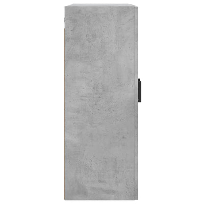 Wandschränke 2 Stk. Betongrau Holzwerkstoff