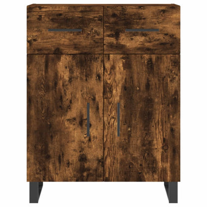 Highboard Räuchereiche 69,5x34x180 cm Holzwerkstoff