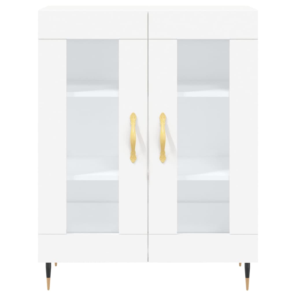 Highboard Weiß 69,5x34x180 cm Holzwerkstoff