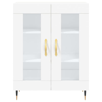 Highboard Weiß 69,5x34x180 cm Holzwerkstoff