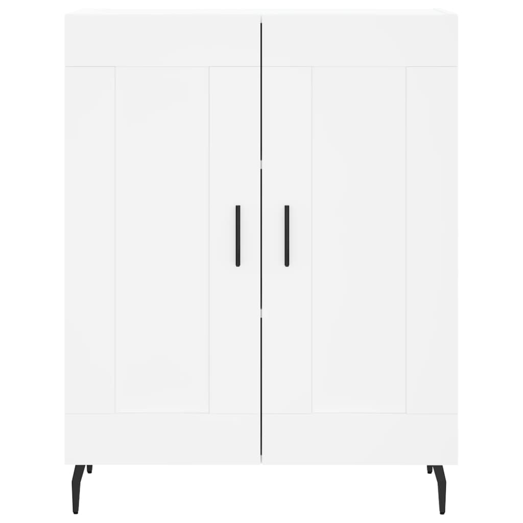 Highboard Weiß 69,5x34x180 cm Holzwerkstoff