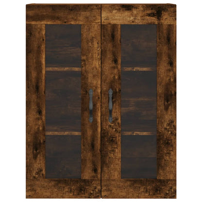 Highboard Räuchereiche 69,5x34x180 cm Holzwerkstoff
