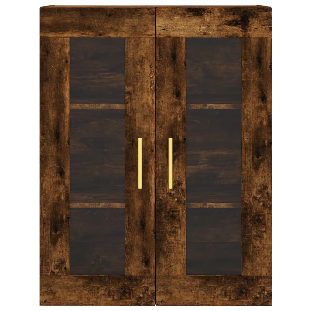 Highboard Räuchereiche 69,5x34x180 cm Holzwerkstoff