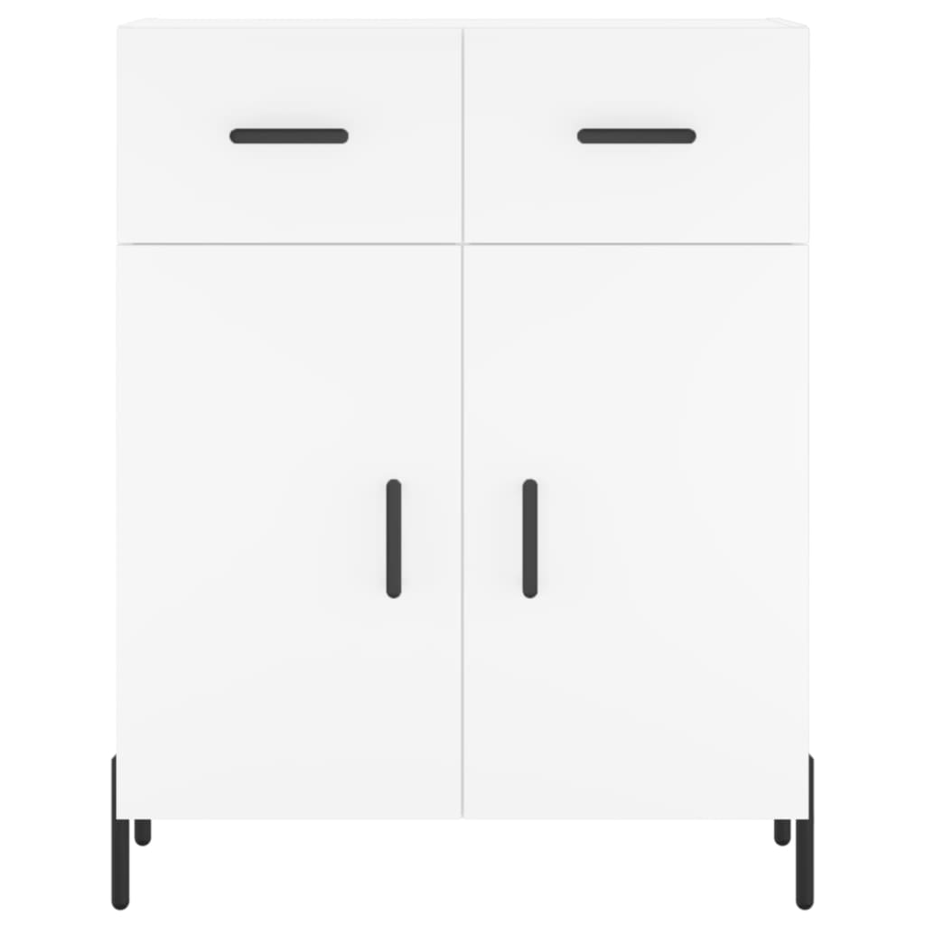 Highboard Weiß 69,5x34x180 cm Holzwerkstoff