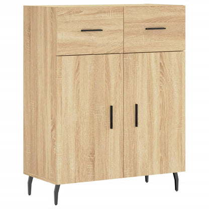 Highboard Sonoma-Eiche 69,5x34x180 cm Holzwerkstoff