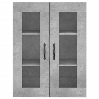 Highboard Betongrau 69,5x34x180 cm Holzwerkstoff