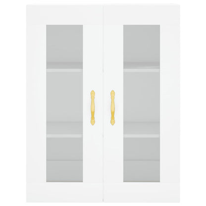 Highboard Weiß 69,5x34x180 cm Holzwerkstoff