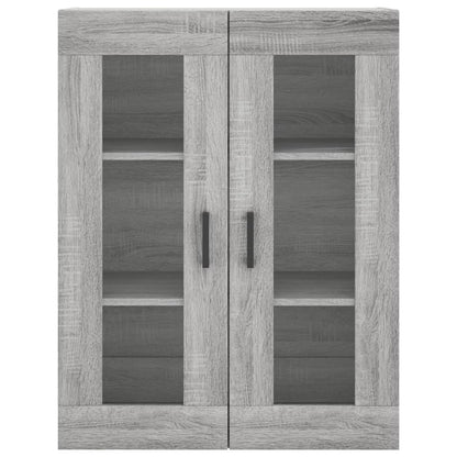 Highboard Grau Sonoma 69,5x34x180 cm Holzwerkstoff