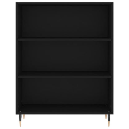 Highboard Schwarz 69,5x34x180 cm Holzwerkstoff