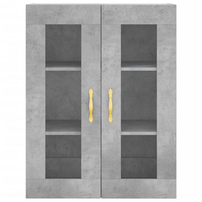 Highboard Beton Grå 69,5x34x180 cm Træmateriale