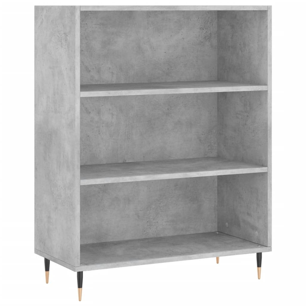 Highboard Beton Grå 69,5x34x180 cm Træmateriale