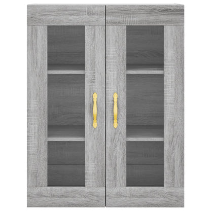 Highboard Grå Sonoma 69,5x34x180 cm Træmateriale