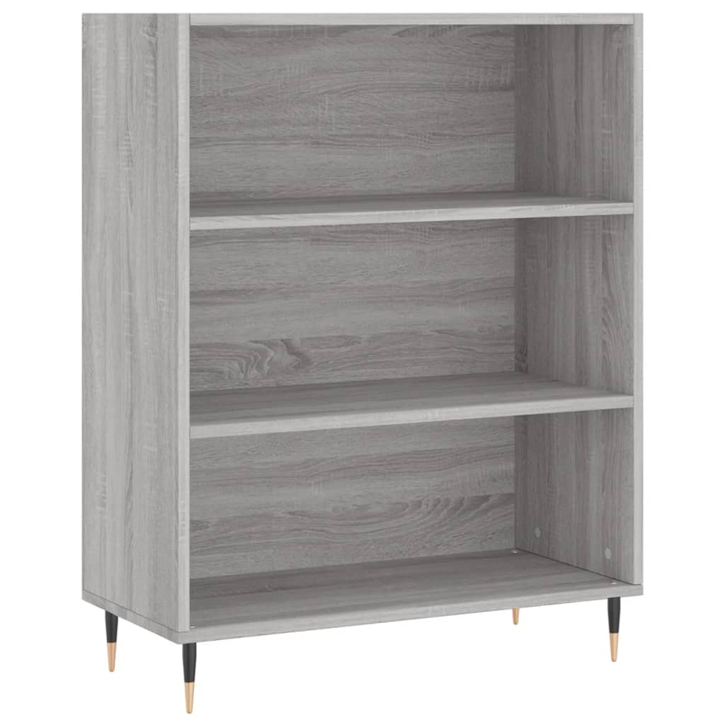 Highboard Grå Sonoma 69,5x34x180 cm Træmateriale