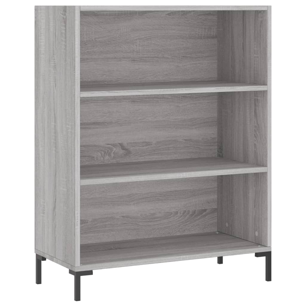 Highboard Grau Sonoma 69,5x34x180 cm Holzwerkstoff