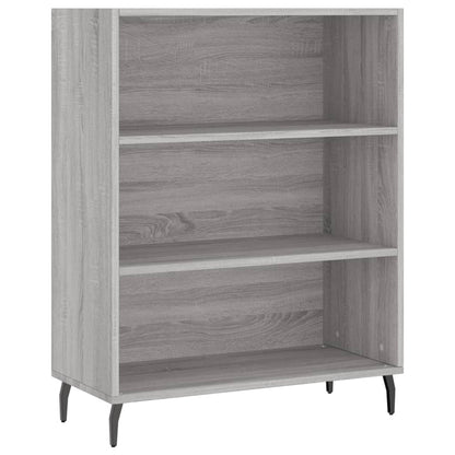 Highboard Grå Sonoma 69,5x34x180 cm Træmateriale