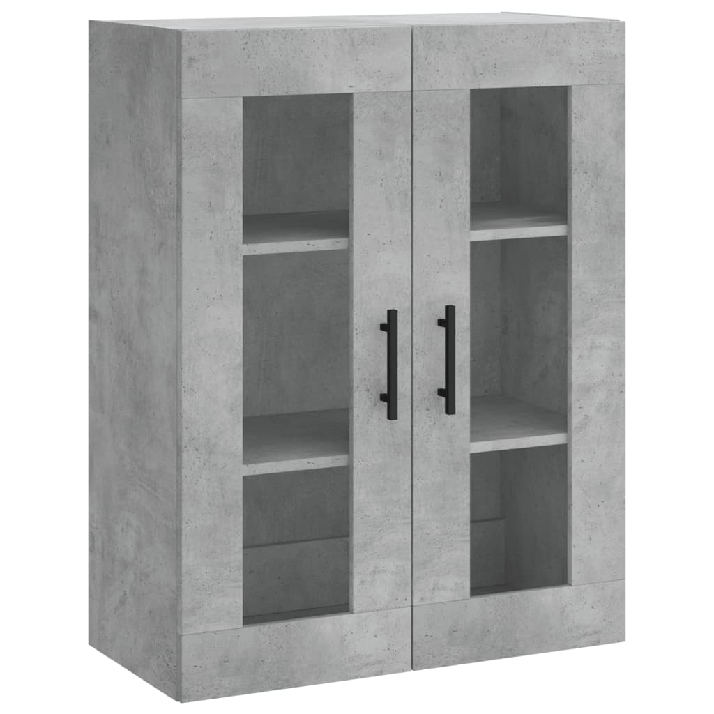Highboard Beton Grå 69,5x34x180 cm Træmateriale