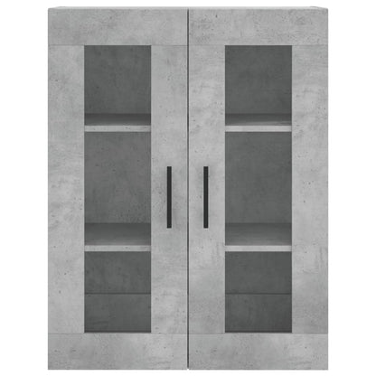 Highboard Beton Grå 69,5x34x180 cm Træmateriale
