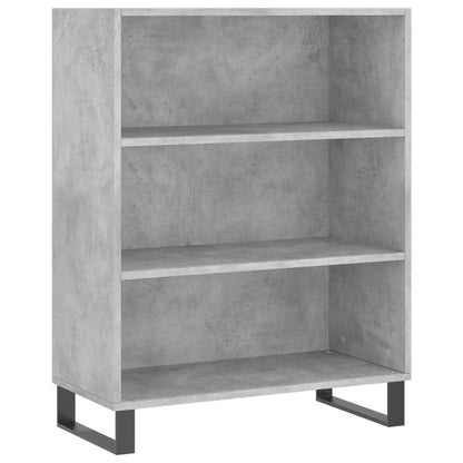 Highboard Beton Grå 69,5x34x180 cm Træmateriale