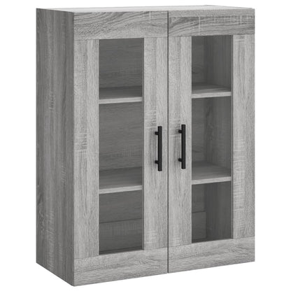 Highboard Grå Sonoma 69,5x34x180 cm Træmateriale