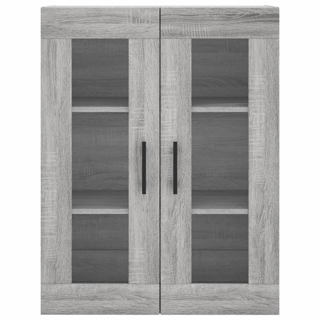 Highboard Grå Sonoma 69,5x34x180 cm Træmateriale